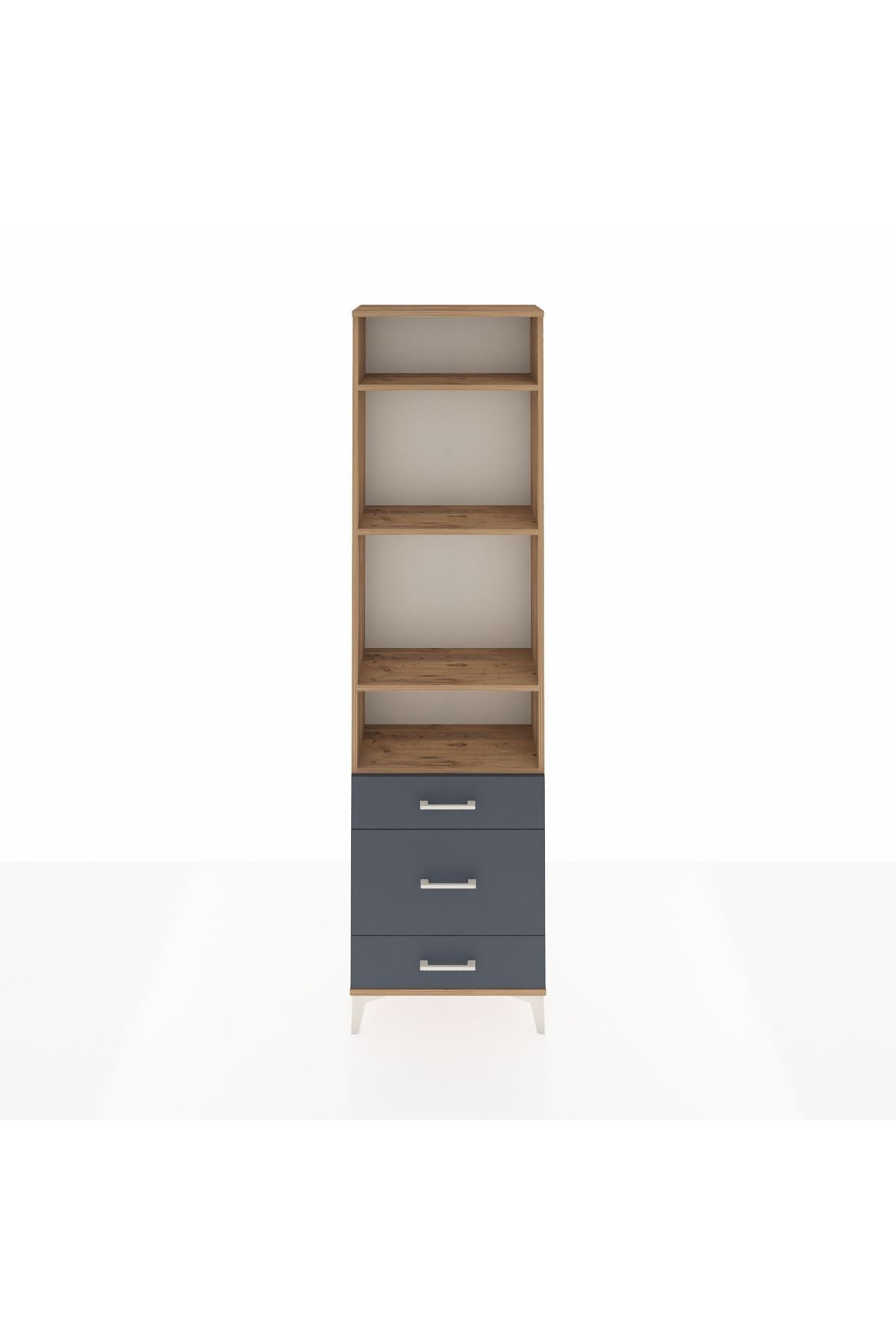 Arges Dolap 4 Raflı 3 Çekmeceli 60x30x221 - S29M048V8A
