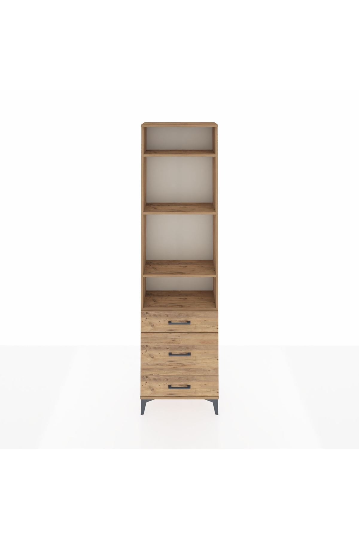 Arges Dolap 4 Raflı 3 Çekmeceli 60x30x221 - S29M048V9A