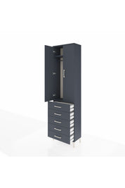 Arges Dolap 2 Raflı 5 Çekmeceli Tek Askılı 60x30x221 - S29M055V5A