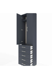 Arges Dolap 2 Raflı 5 Çekmeceli Tek Askılı 60x30x221 - S29M055V5A