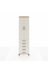 Arges Dolap 2 Raflı 5 Çekmeceli Tek Askılı 60x30x221