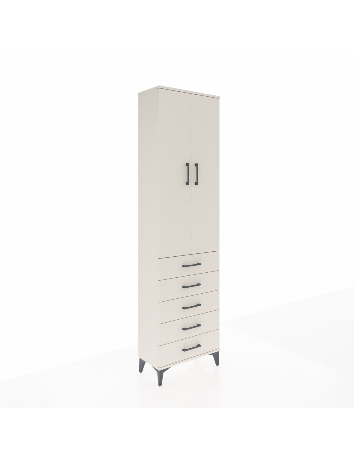 Arges Dolap 3 Raflı 5 Çekmeceli 2 Kapaklı 60x30x221 - S29M056V1A