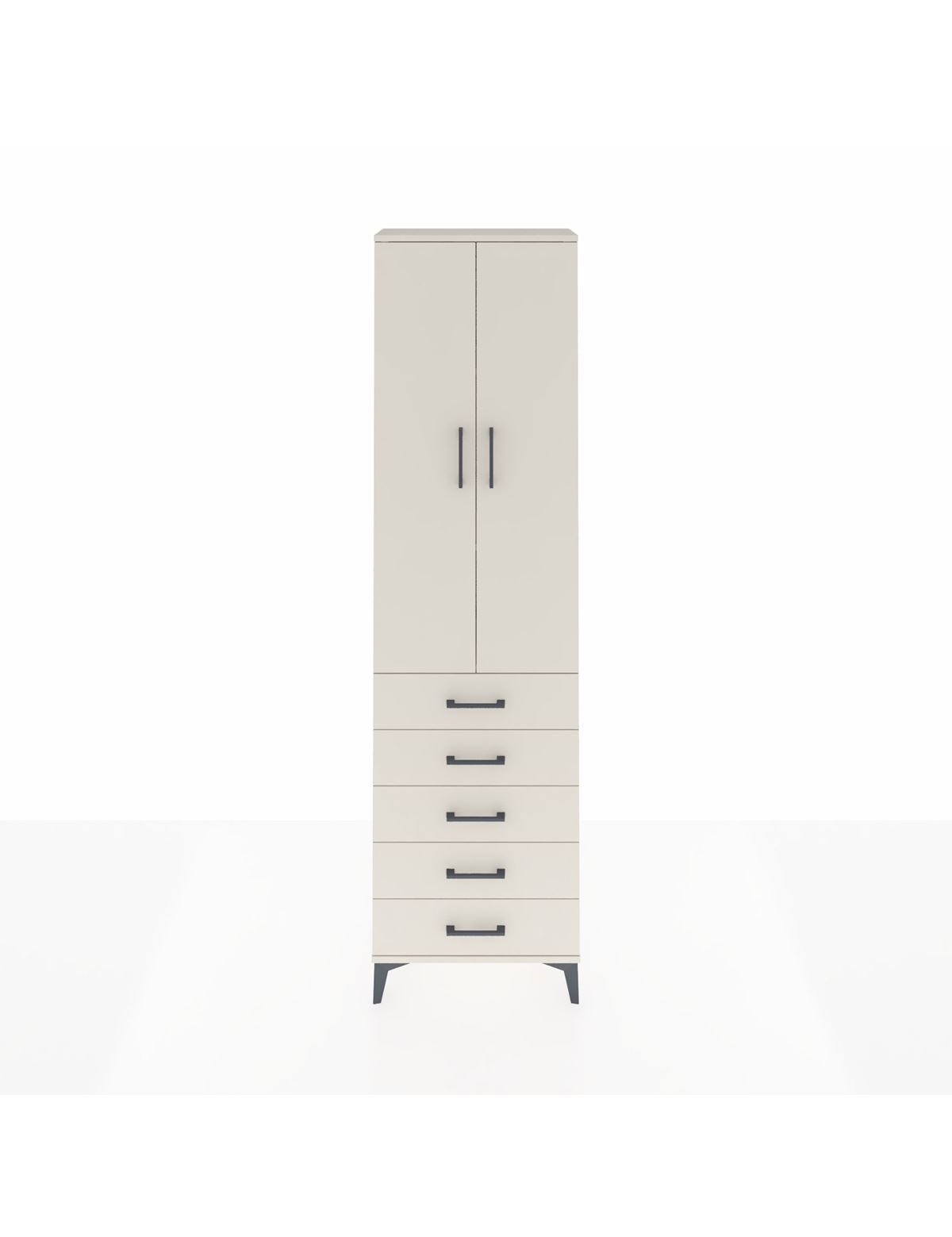 Arges Dolap 3 Raflı 5 Çekmeceli 2 Kapaklı 60x30x221 - S29M056V1A