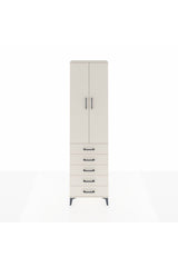 Arges Dolap 3 Raflı 5 Çekmeceli 2 Kapaklı 60x30x221