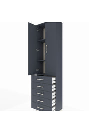 Arges Dolap 3 Raflı 5 Çekmeceli 2 Kapaklı 60x30x221 - S29M056V5A