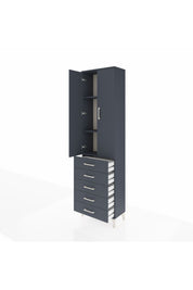 Arges Dolap 3 Raflı 5 Çekmeceli 2 Kapaklı 60x30x221 - S29M056V5A