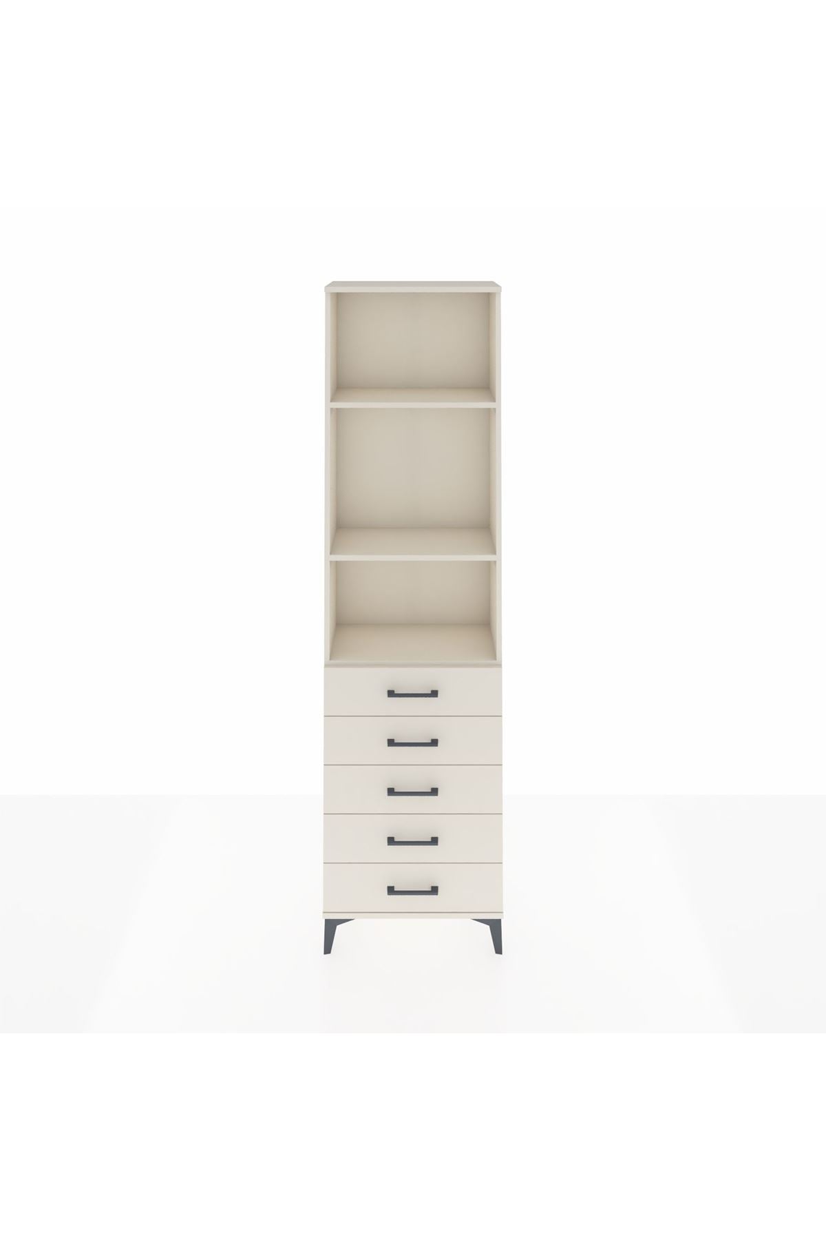 Arges Dolap 3 Raflı 5 Çekmeceli 60x30x221 - S29M057V1A