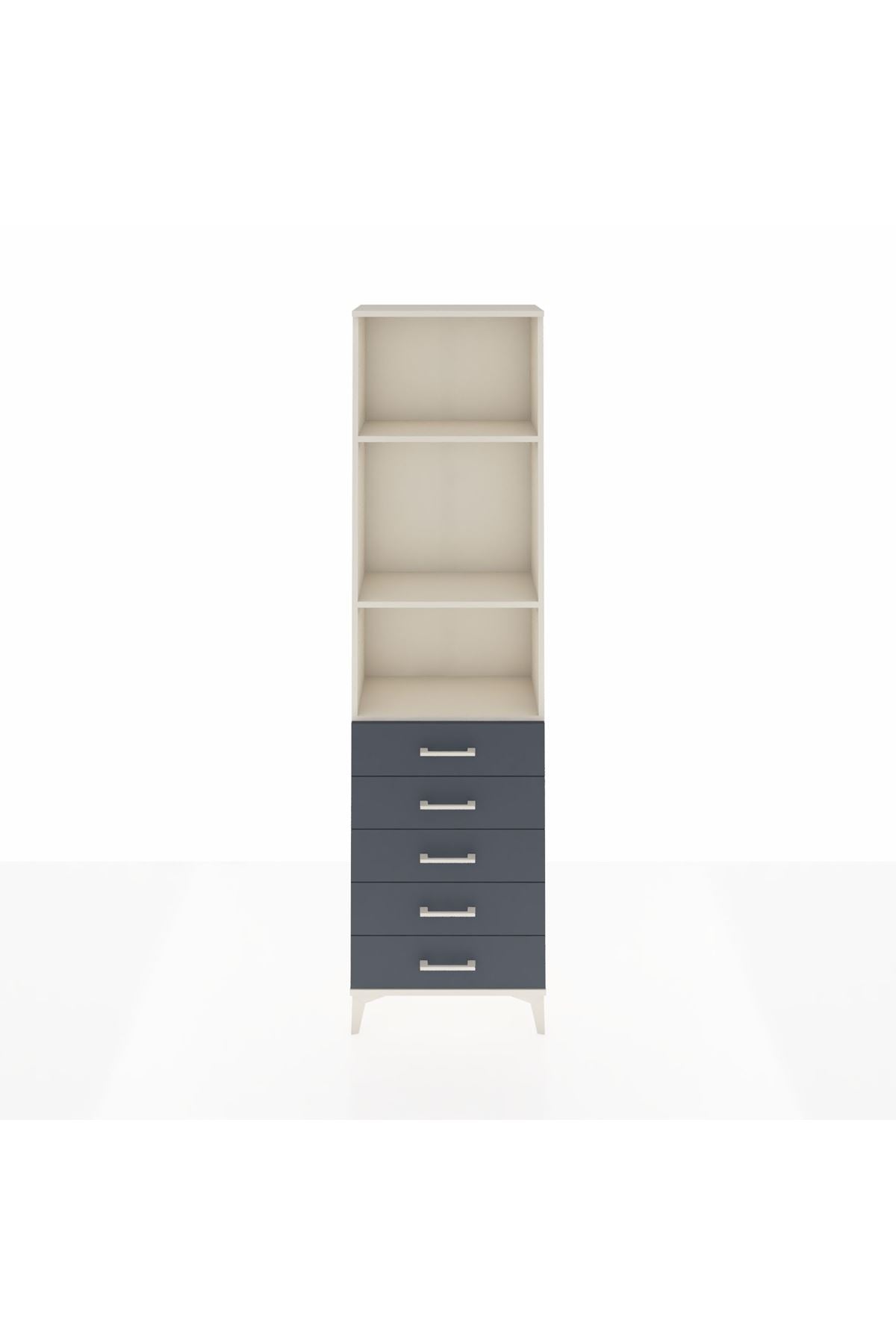 Arges Dolap 3 Raflı 5 Çekmeceli 60x30x221 - S29M057V2A