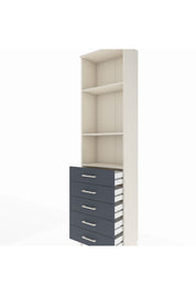 Arges Dolap 3 Raflı 5 Çekmeceli 60x30x221 - S29M057V2A
