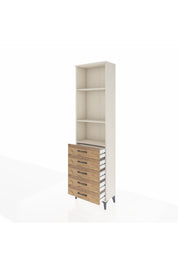 Arges Dolap 3 Raflı 5 Çekmeceli 60x30x221 - S29M057V3A