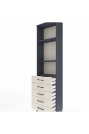 Arges Dolap 3 Raflı 5 Çekmeceli 60x30x221 - S29M057V4A