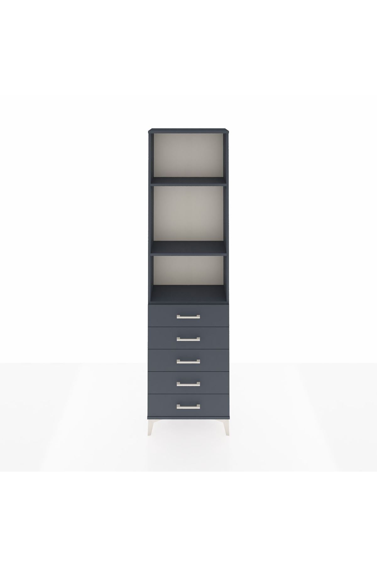 Arges Dolap 3 Raflı 5 Çekmeceli 60x30x221 - S29M057V5A