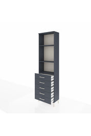 Arges Dolap 3 Raflı 5 Çekmeceli 60x30x221 - S29M057V5A