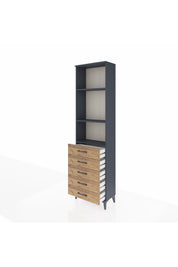 Arges Dolap 3 Raflı 5 Çekmeceli 60x30x221 - S29M057V6A