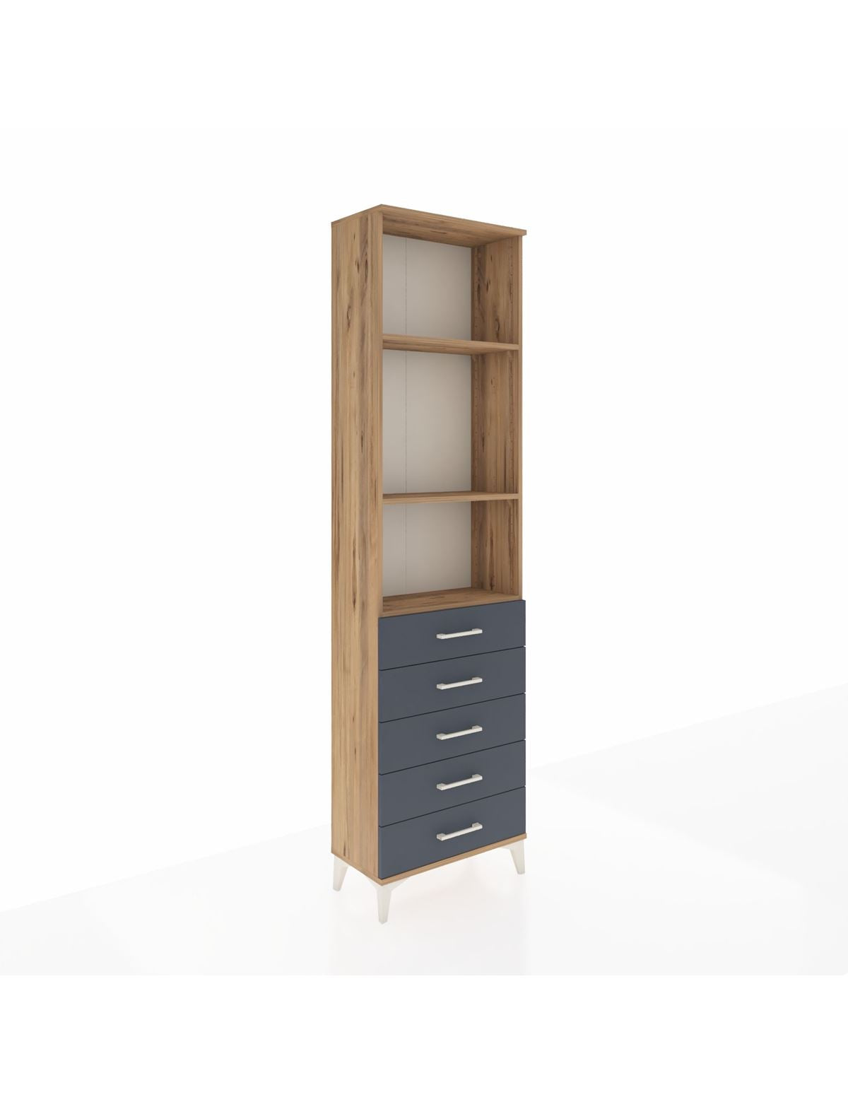 Arges Dolap 3 Raflı 5 Çekmeceli 60x30x221 - S29M057V8A