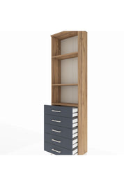 Arges Dolap 3 Raflı 5 Çekmeceli 60x30x221 - S29M057V8A
