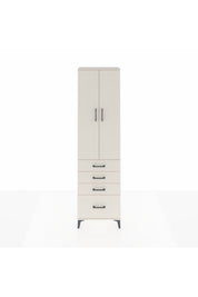 Arges Dolap 2 Raflı 4 Çekmeceli Tek Askılı 60x30x221 - S29M058V1A