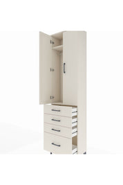 Arges Dolap 2 Raflı 4 Çekmeceli Tek Askılı 60x30x221 - S29M058V1A