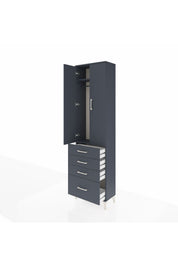 Arges Dolap 2 Raflı 4 Çekmeceli Tek Askılı 60x30x221 - S29M058V5A