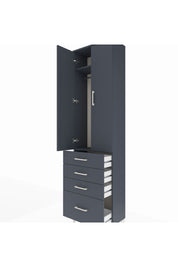 Arges Dolap 2 Raflı 4 Çekmeceli Tek Askılı 60x30x221 - S29M058V5A