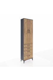 Arges Dolap 2 Raflı 4 Çekmeceli Tek Askılı 60x30x221 - S29M058V6A