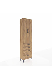 Arges Dolap 2 Raflı 4 Çekmeceli Tek Askılı 60x30x221 - S29M058V9A