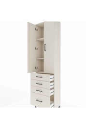 Arges Dolap 3 Raflı 4 Çekmeceli 2 Kapaklı 60x30x221 - S29M059V1A