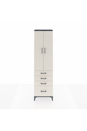 Arges Dolap 3 Raflı 4 Çekmeceli 2 Kapaklı 60x30x221 - S29M059V4A