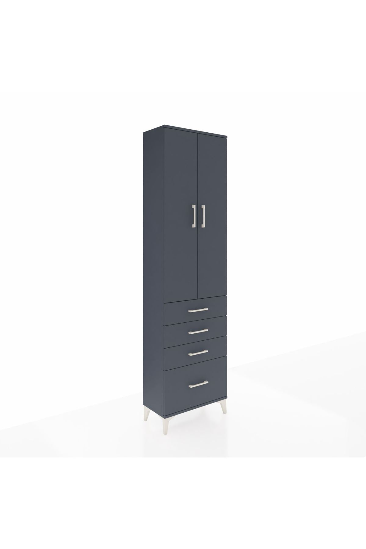 Arges Dolap 3 Raflı 4 Çekmeceli 2 Kapaklı 60x30x221 - S29M059V5A