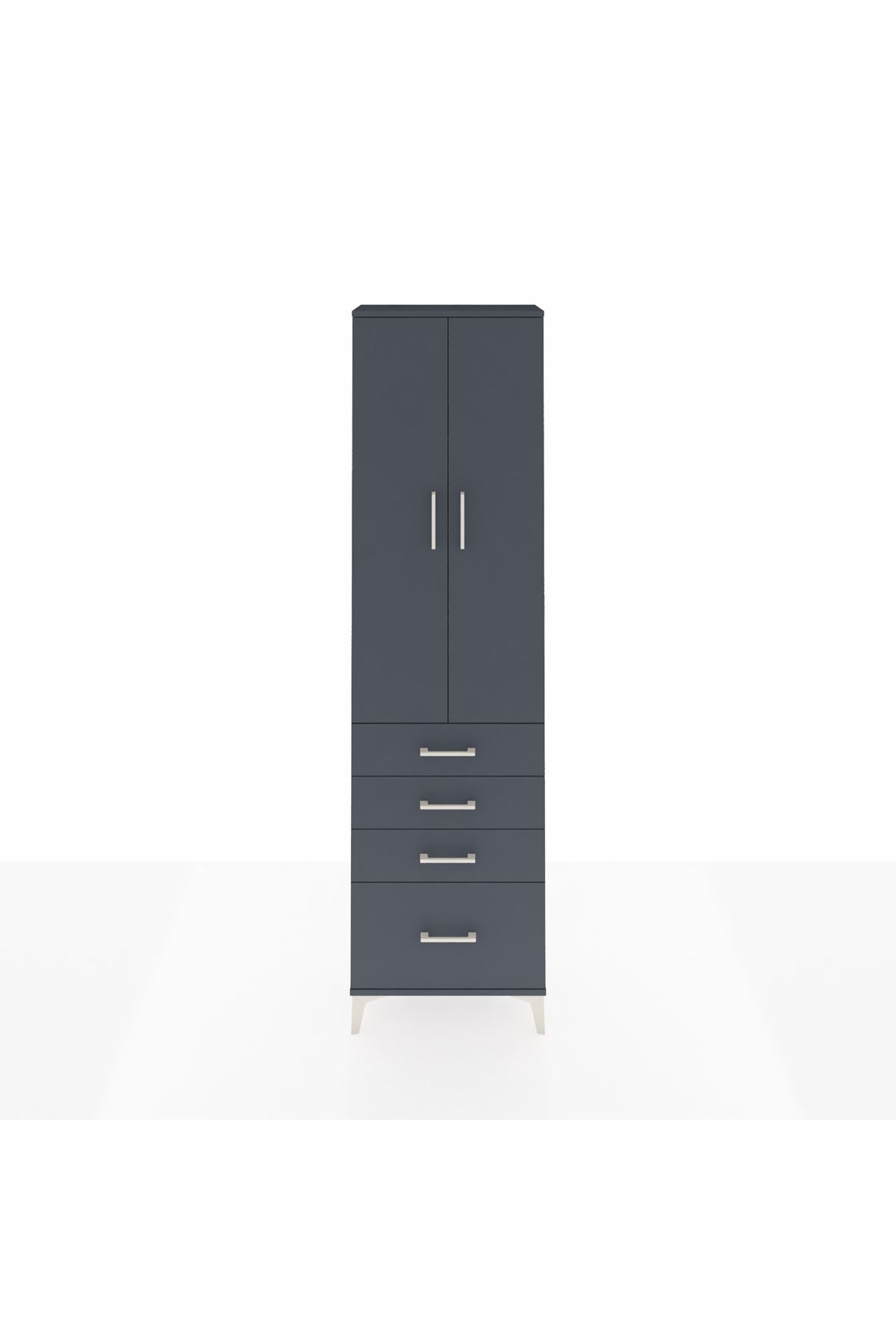 Arges Dolap 3 Raflı 4 Çekmeceli 2 Kapaklı 60x30x221 - S29M059V5A