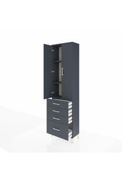 Arges Dolap 3 Raflı 4 Çekmeceli 2 Kapaklı 60x30x221 - S29M059V5A