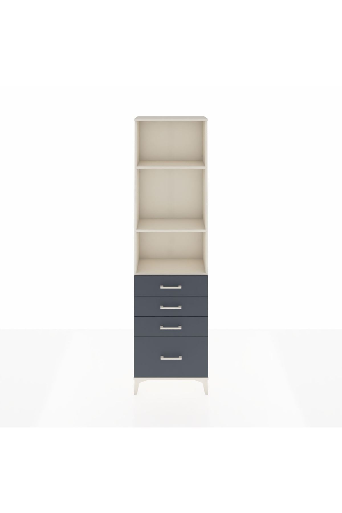 Arges Dolap 3 Raflı 4 Çekmeceli 60x30x221 - S29M060V2A