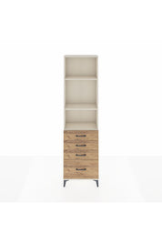 Arges Dolap 3 Raflı 4 Çekmeceli 60x30x221 - S29M060V3A