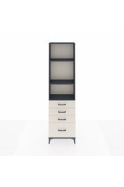 Arges Dolap 3 Raflı 4 Çekmeceli 60x30x221 - S29M060V4A