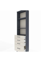 Arges Dolap 3 Raflı 4 Çekmeceli 60x30x221 - S29M060V4A