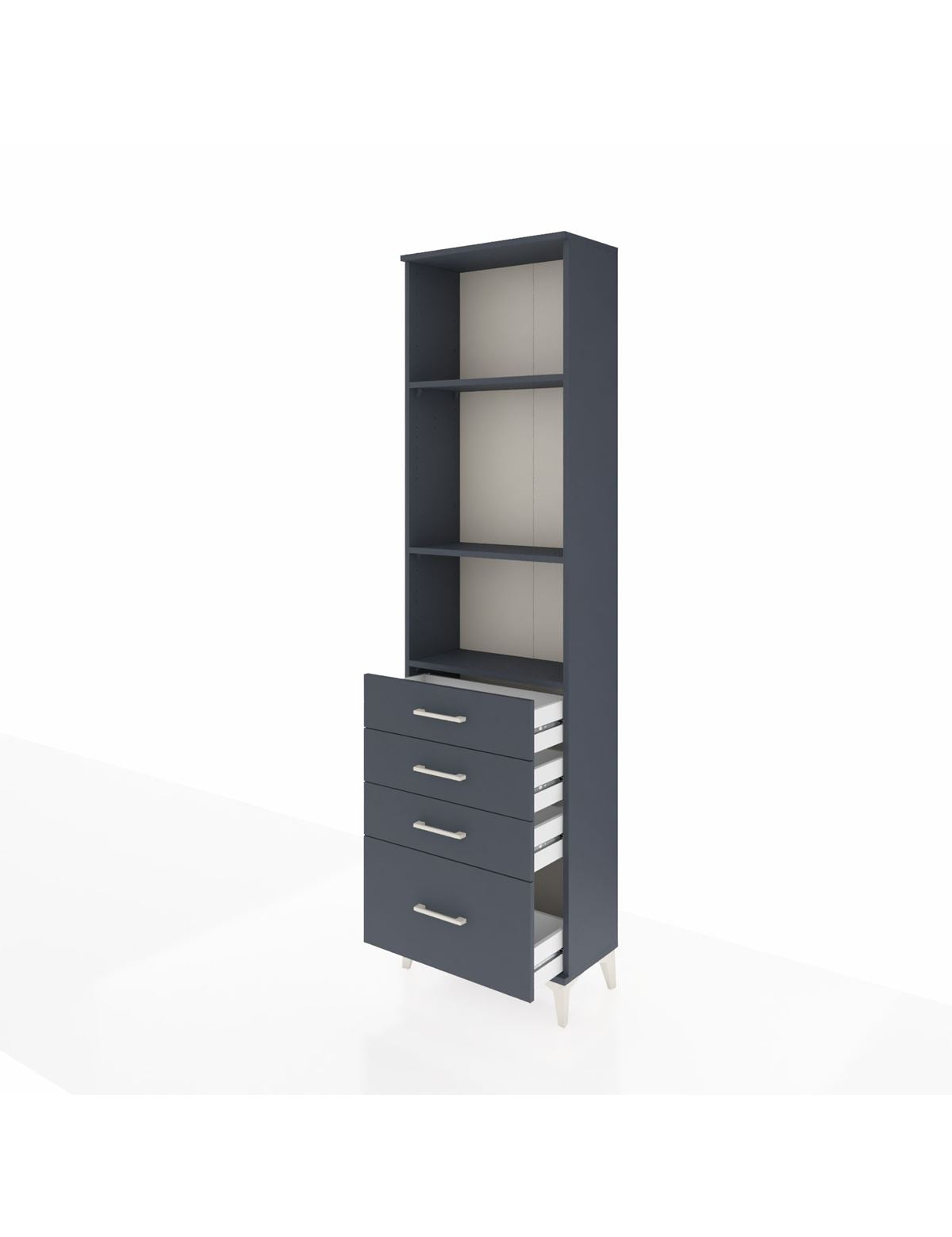 Arges Dolap 3 Raflı 4 Çekmeceli 60x30x221 - S29M060V5A