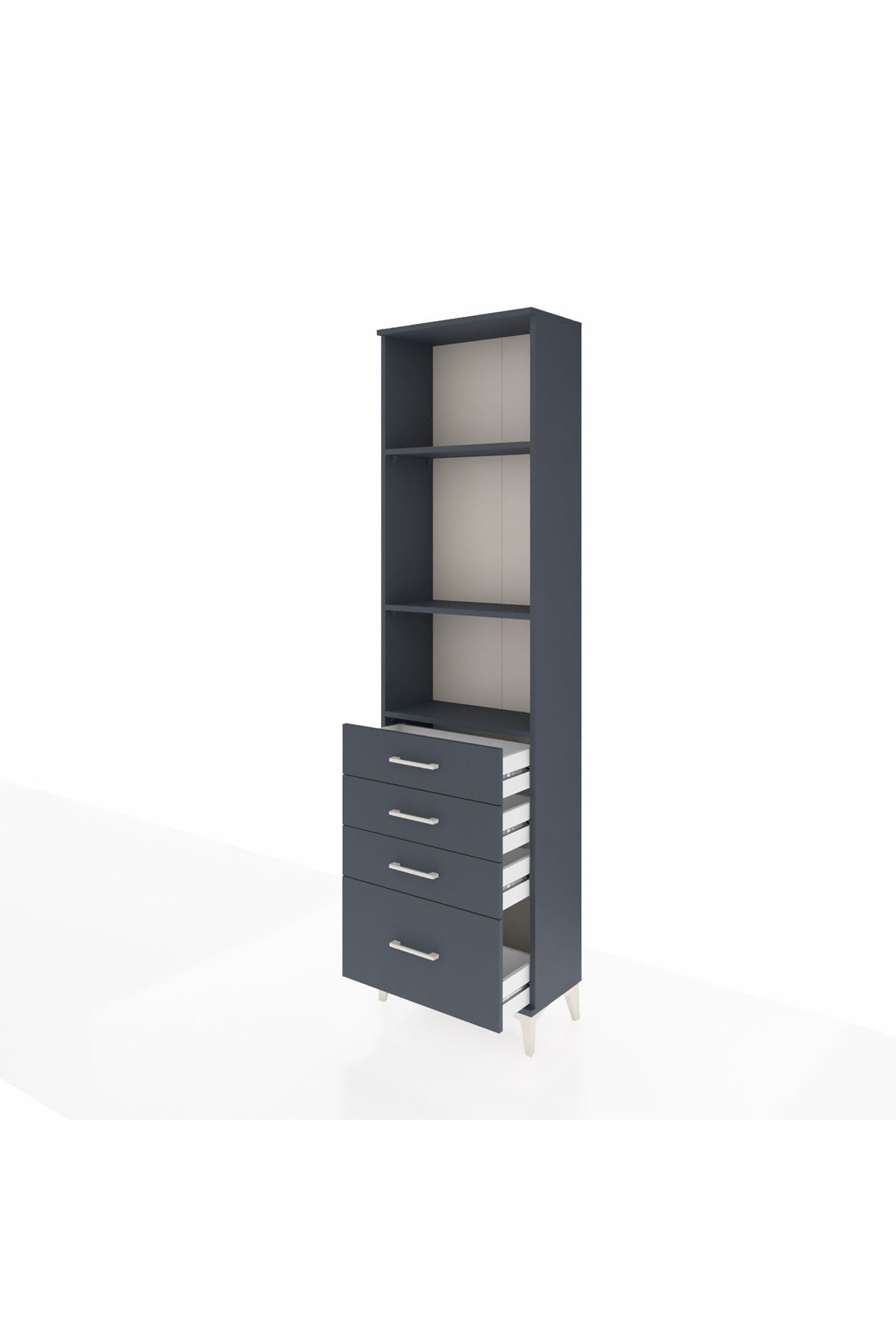 Arges Dolap 3 Raflı 4 Çekmeceli 60x30x221 - S29M060V5A