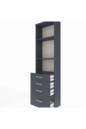 Arges Dolap 3 Raflı 4 Çekmeceli 60x30x221 - S29M060V5A