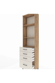 Arges Dolap 3 Raflı 4 Çekmeceli 60x30x221 - S29M060V7A
