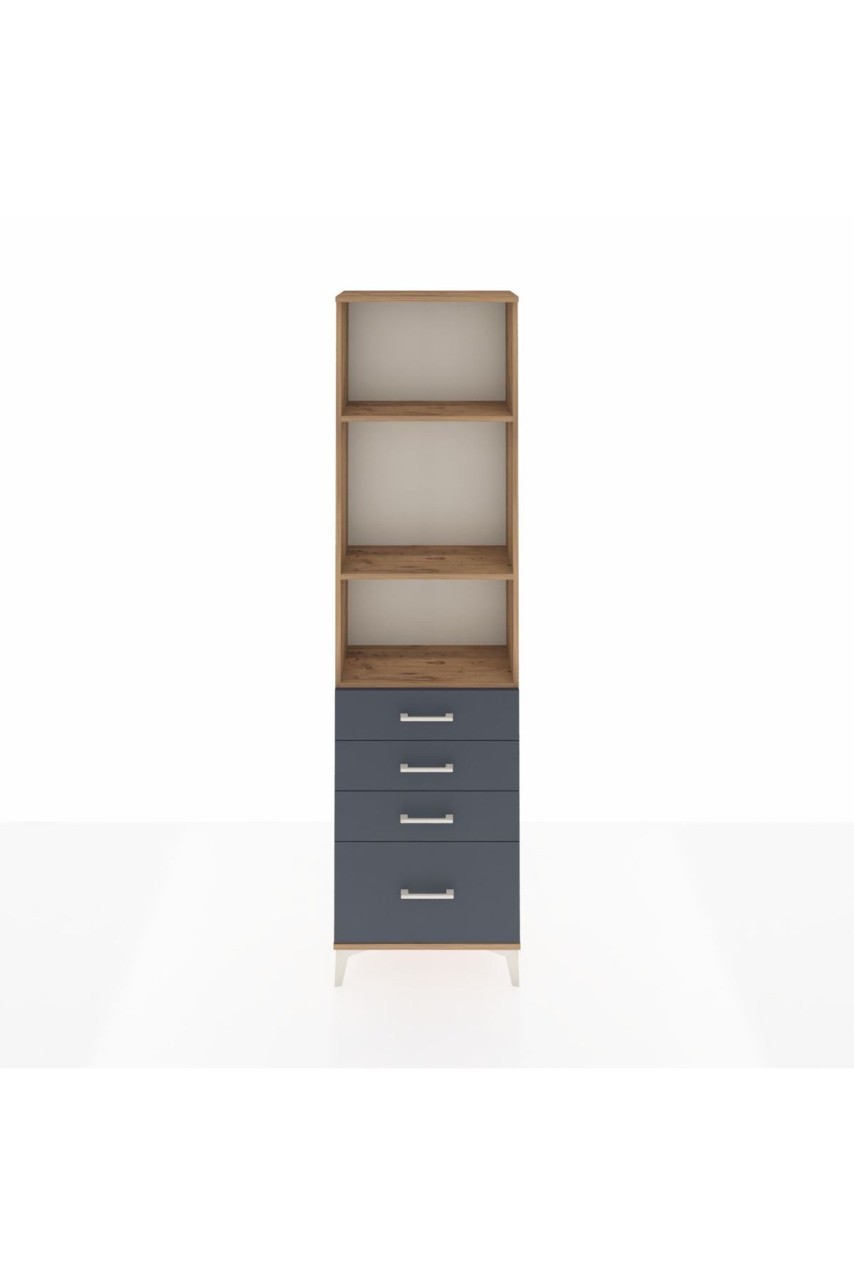 Arges Dolap 3 Raflı 4 Çekmeceli 60x30x221 - S29M060V8A