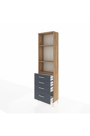 Arges Dolap 3 Raflı 4 Çekmeceli 60x30x221 - S29M060V8A
