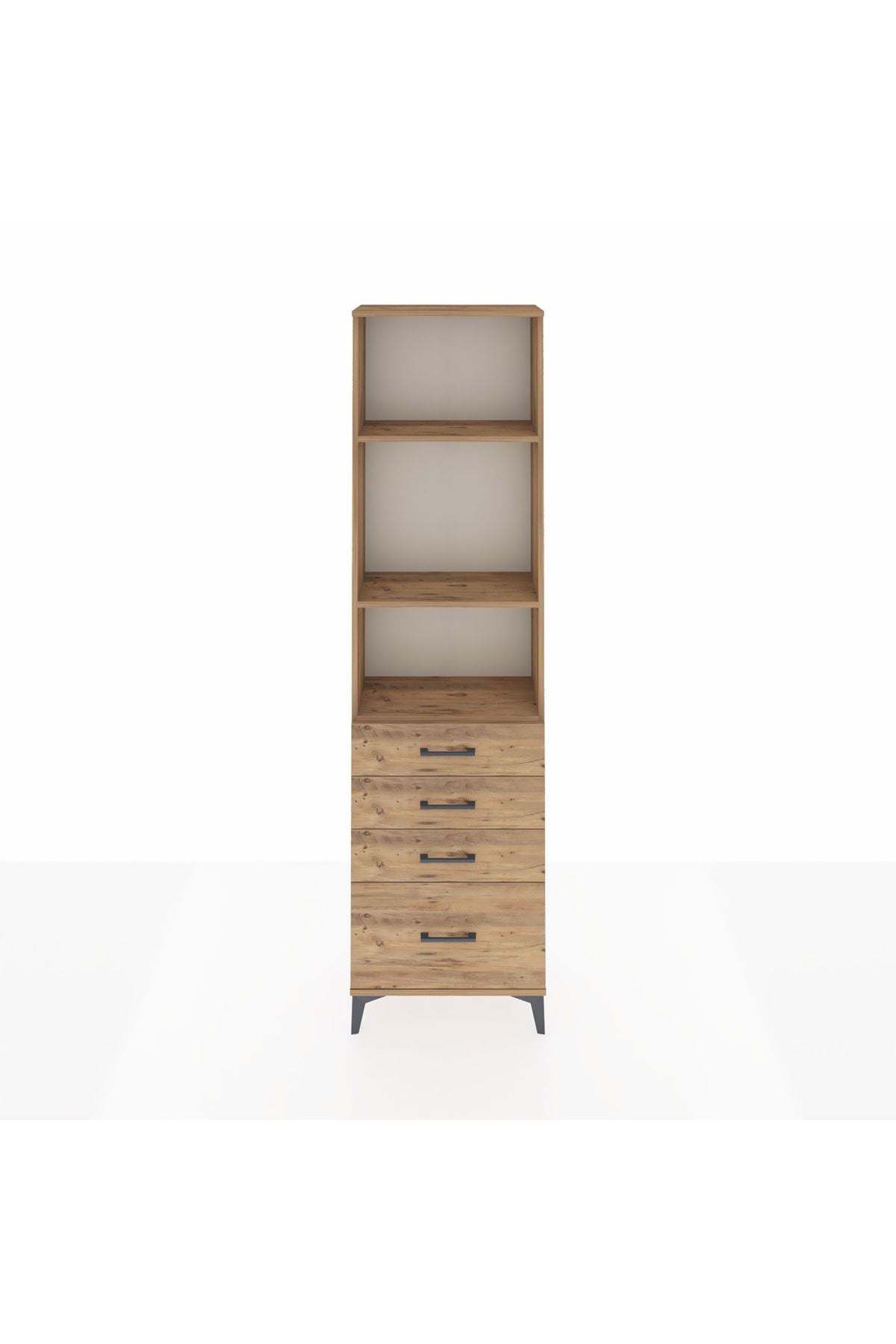 Arges Dolap 3 Raflı 4 Çekmeceli 60x30x221 - S29M060V9A