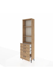 Arges Dolap 3 Raflı 4 Çekmeceli 60x30x221 - S29M060V9A