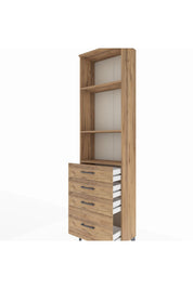 Arges Dolap 3 Raflı 4 Çekmeceli 60x30x221 - S29M060V9A