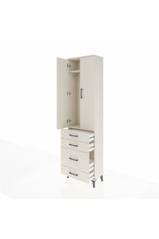 Arges Dolap 2 Raflı 4 Çekmeceli Tek Askılı 60x30x221 - S29M061V1A