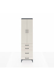 Arges Dolap 2 Raflı 4 Çekmeceli Tek Askılı 60x30x221 - S29M061V4A