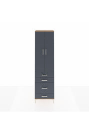 Arges Dolap 2 Raflı 4 Çekmeceli Tek Askılı 60x30x221 - S29M061V8A