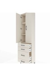 Arges Dolap 3 Raflı 4 Çekmeceli 2 Kapaklı 60x30x221 - S29M062V1A