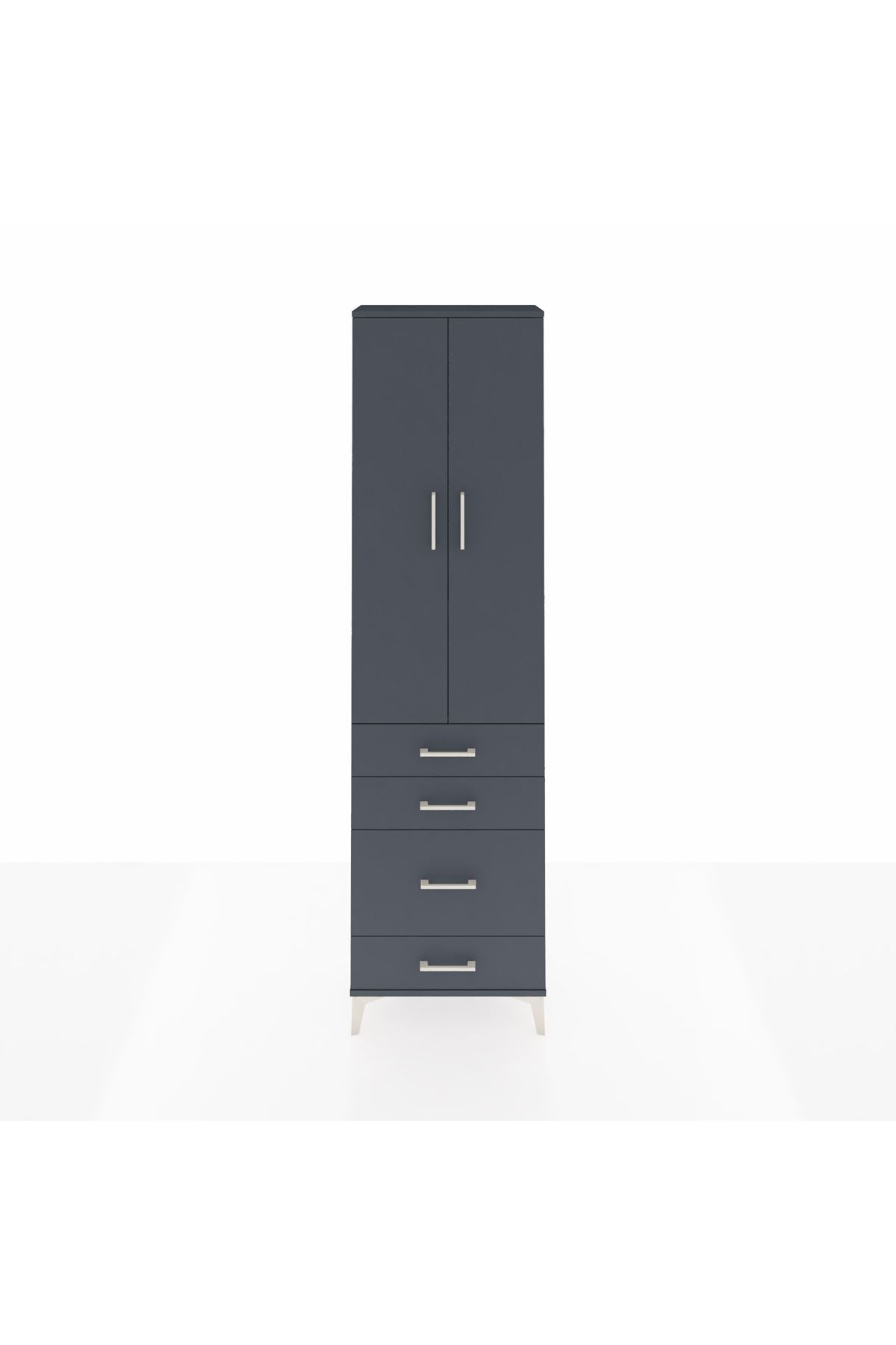 Arges Dolap 3 Raflı 4 Çekmeceli 2 Kapaklı 60x30x221 - S29M062V5A