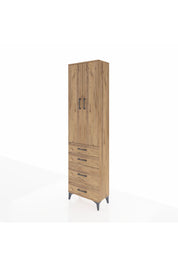 Arges Dolap 3 Raflı 4 Çekmeceli 2 Kapaklı 60x30x221 - S29M062V9A